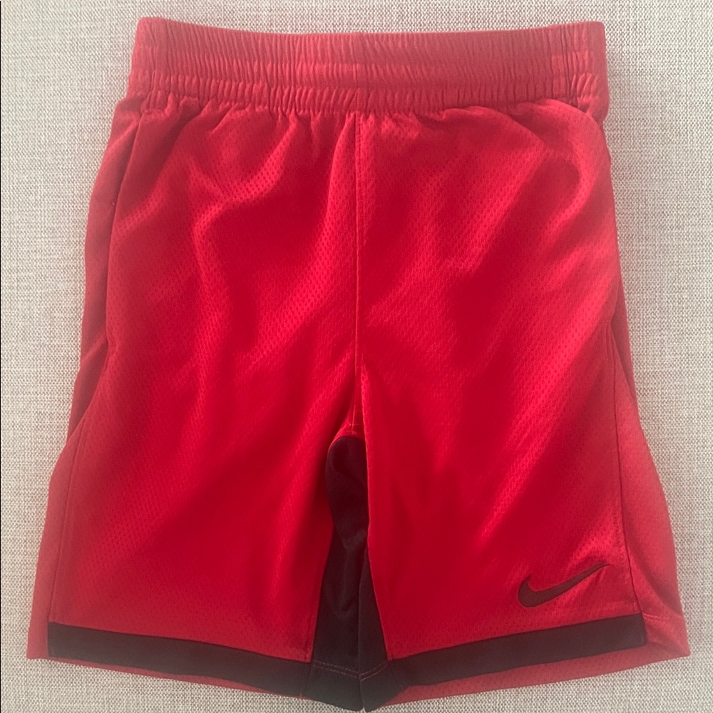 Nike Kids Red and Black Sports Shorts